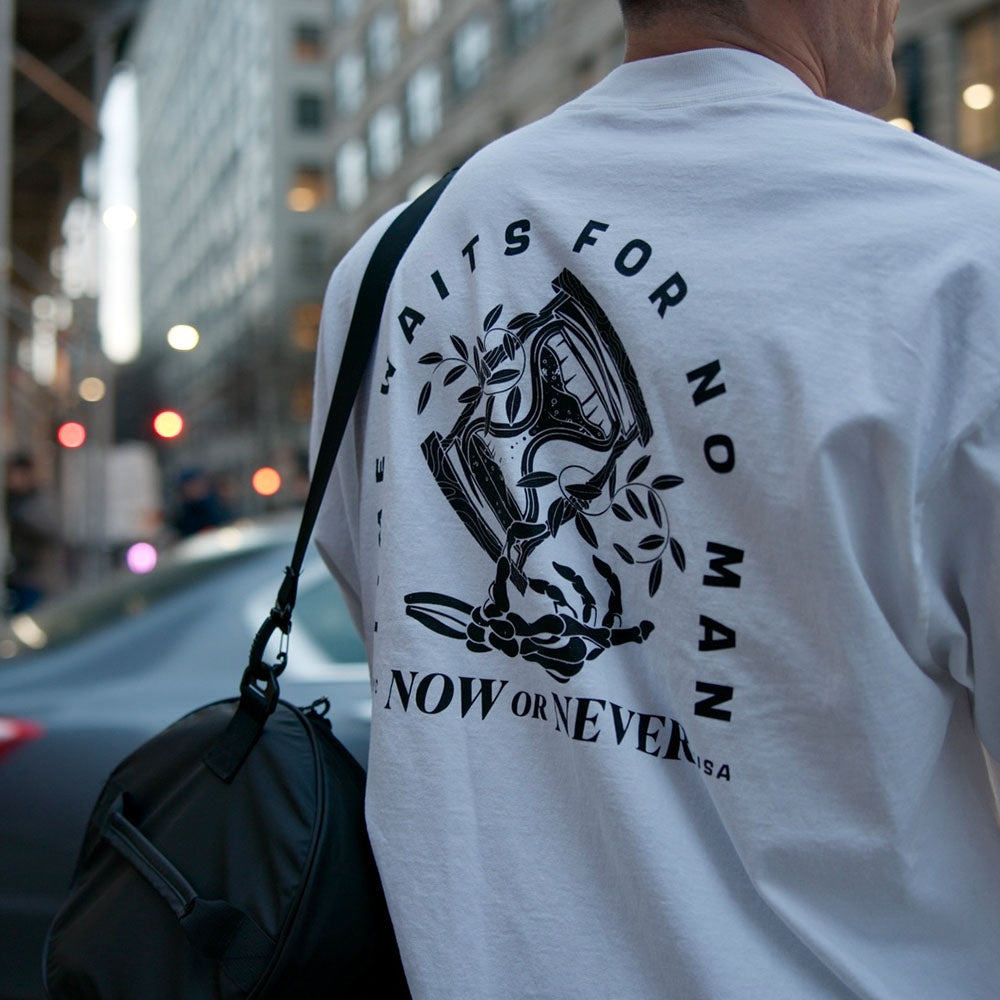 Timeless Oversized Graphic Tee (White)