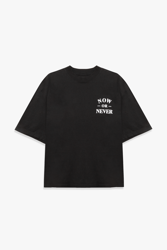 Timeless Oversized Graphic Tee (Black)
