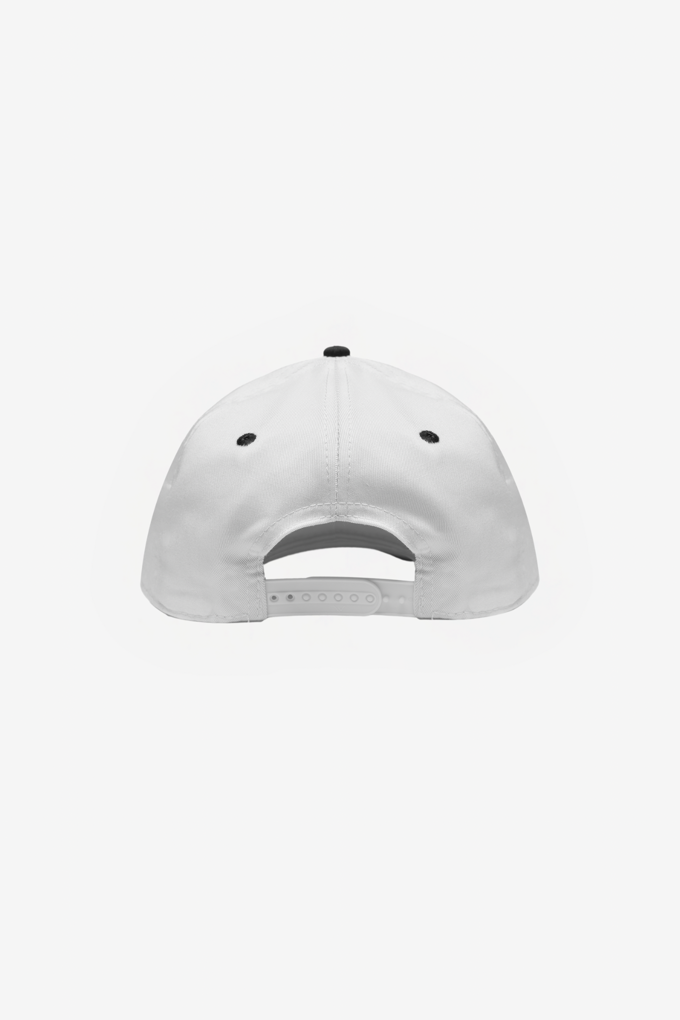 Five Panel Structured Snapback (White/Black)