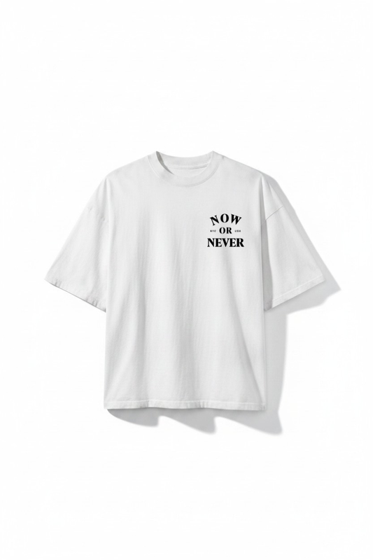 Timeless Oversized Graphic Tee (White)