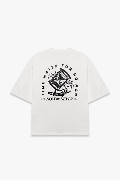 Timeless Oversized Graphic Tee (White)