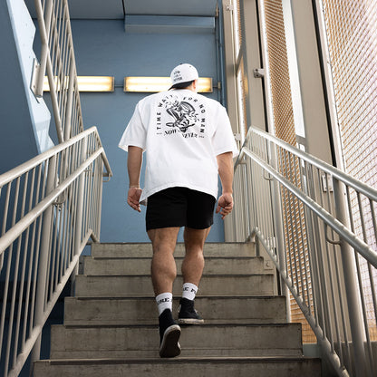 Timeless Oversized Graphic Tee (White)