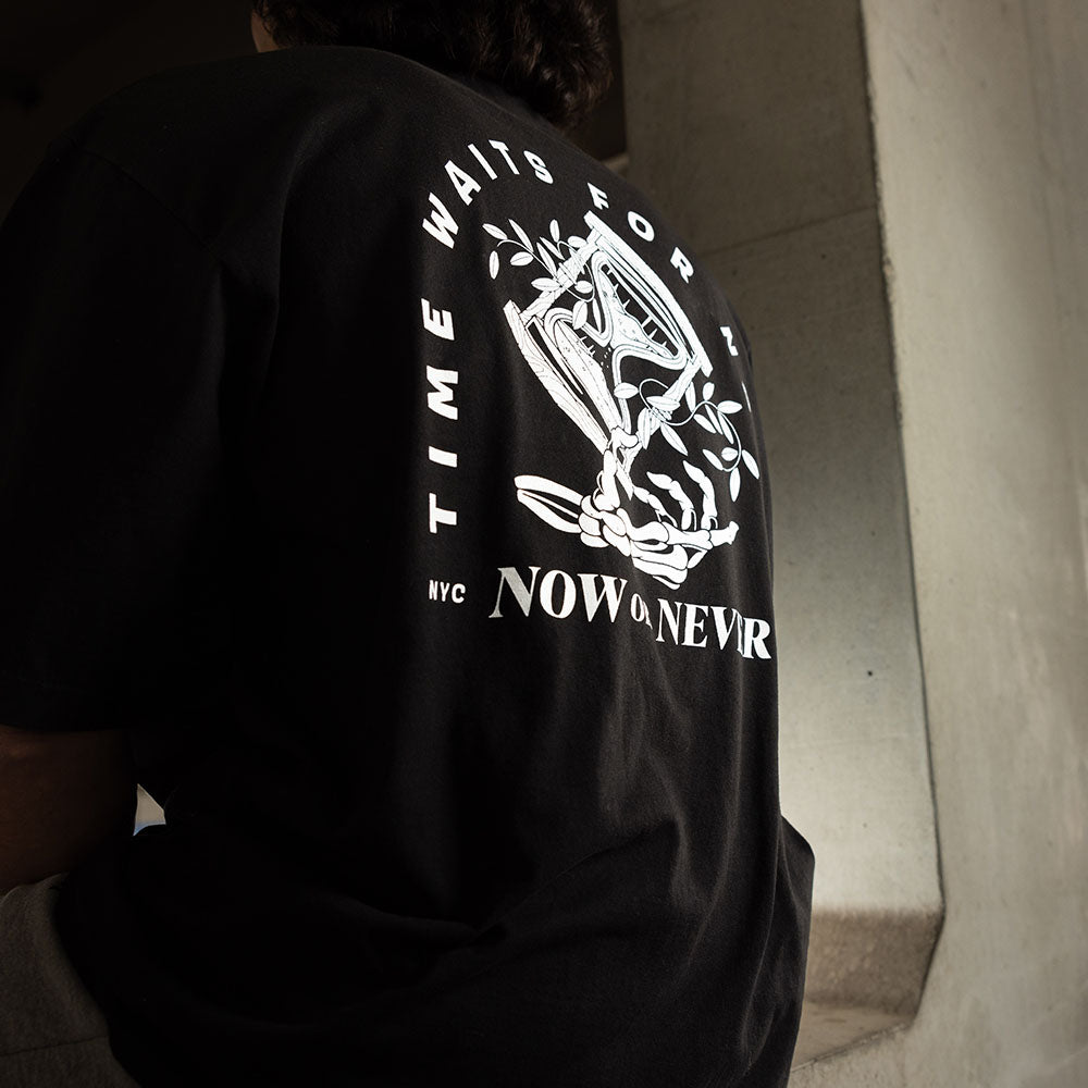 Timeless Oversized Graphic Tee (Black)