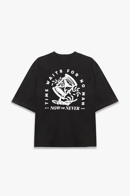 Timeless Oversized Graphic Tee (Black)