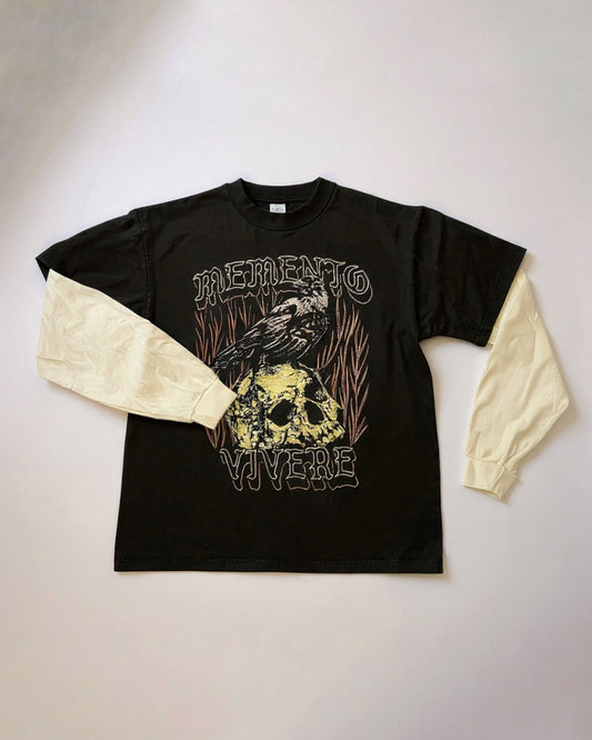 Vintage Black/White Longsleeve