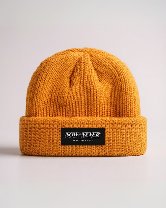 Gold Fisherman Beanie