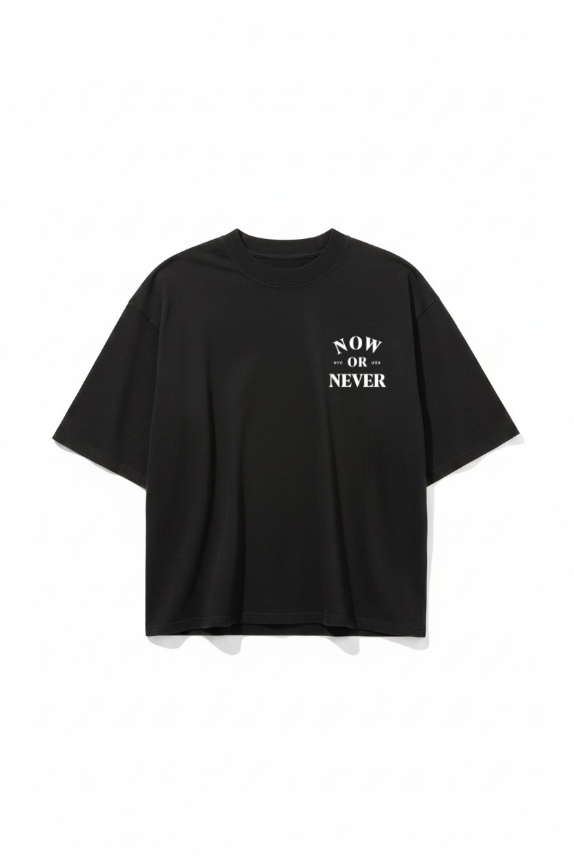 榮倉奈々 new now ニューナウ Oversized Tシャツ 黒 Timeless Oversized Graphic Tee (Black) – Now or Never NYC